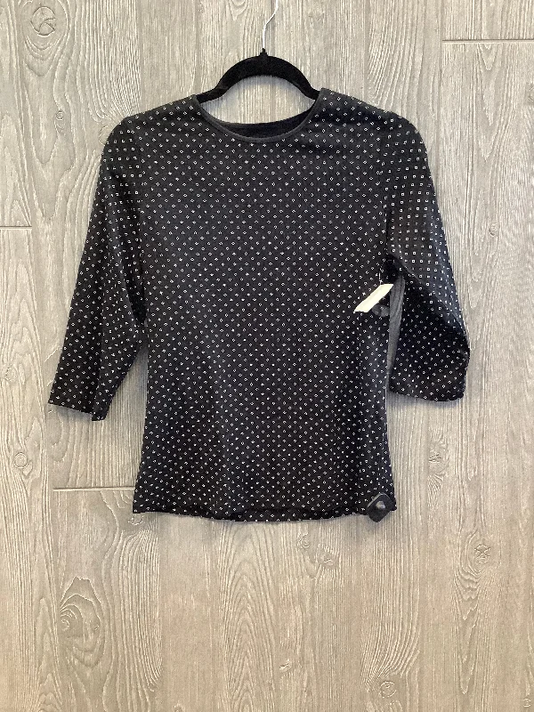 women's tops for cocktail partiesTop Long Sleeve By Christopher And Banks In Black, Size: S