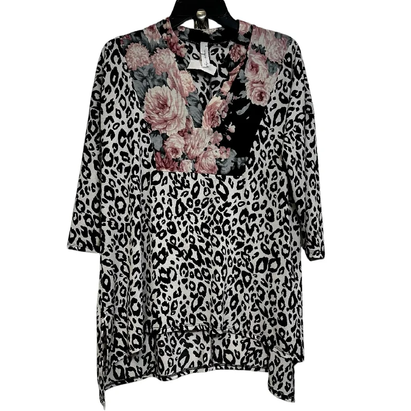 women's tops for bridal showers and baby showersTop Long Sleeve By Clothes Mentor In Leopard Print, Size: S