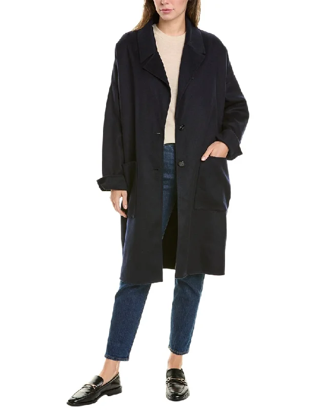 women's coats with belted waistsHugo Boss Cattina Wool-Blend Coat