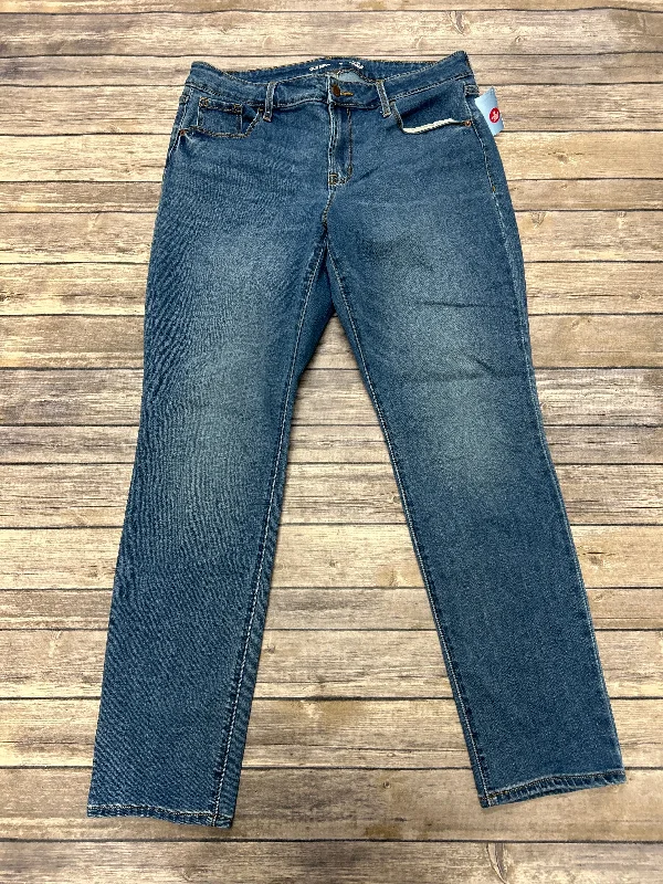 women's denim jeans with patchesJeans Skinny By Old Navy In Blue Denim, Size: 12