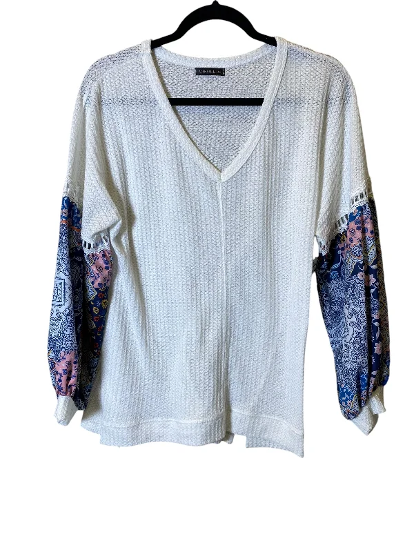 women's tops with embroidery detailsTop Long Sleeve By Clothes Mentor In Multi-colored, Size: M