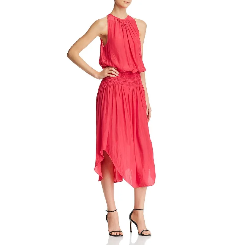 women's wrinkle-resistant dressesRamy Brook Womens Audrey Halter Drop Waist Midi Dress