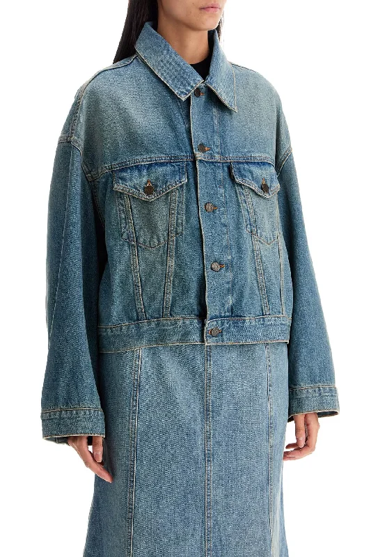 women's coats for fall and winter transitionsHaikure Denim Boxy Jacket With Spencer