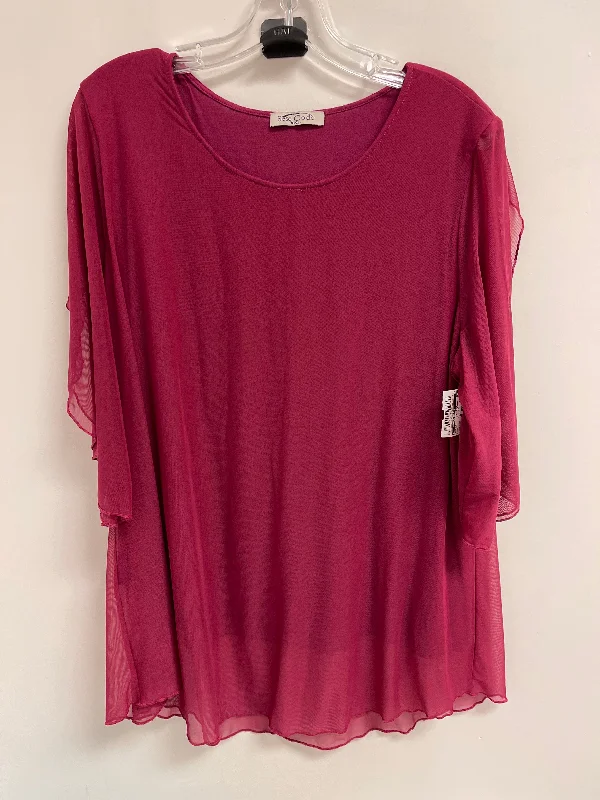 women's tops with unique designsTop Long Sleeve By Clothes Mentor In Pink, Size: 2x