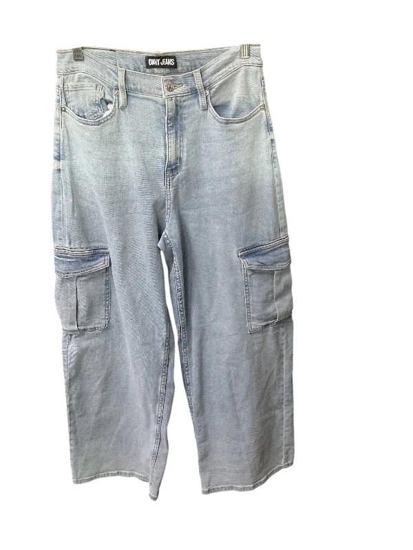 women's denim jeans with spandexJeans Wide Leg By Dkny In Blue Denim, Size: 8