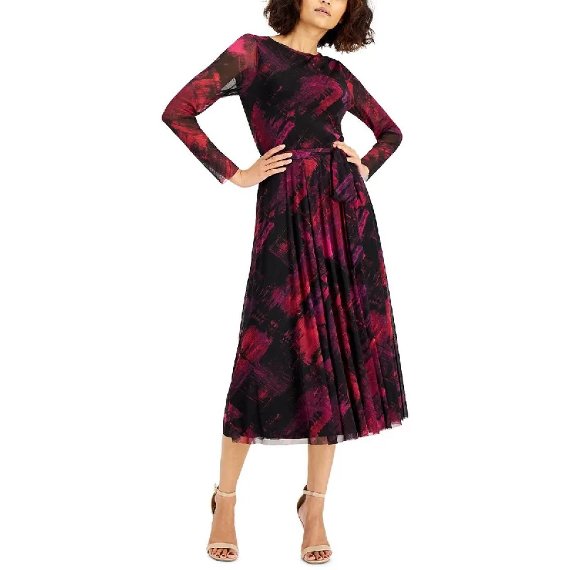 women's maternity dressesAnne Klein Womens Printed Calf Midi Dress