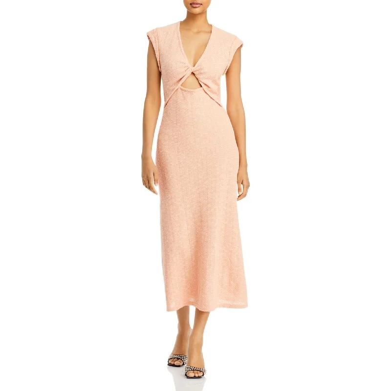 Custom DressDerek Lam 10 Crosby Womens Barbara Knit Long Midi Dress