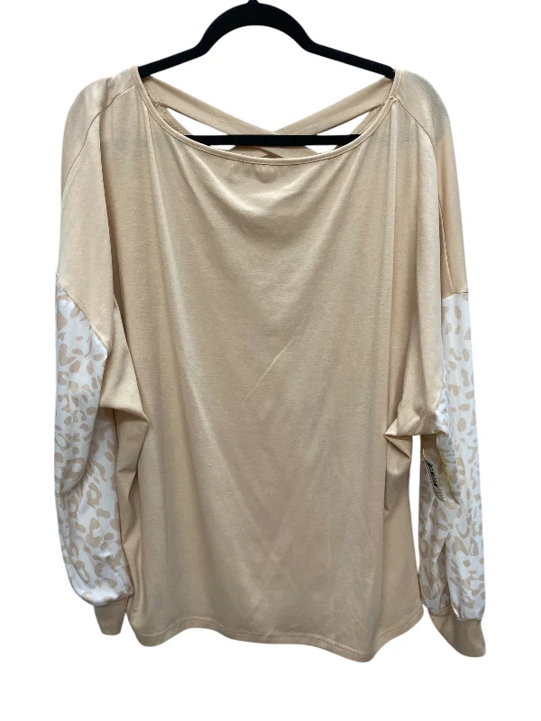 women's tops for those who want to invest in timeless piecesTop Long Sleeve By Clothes Mentor In Cream, Size: 2x