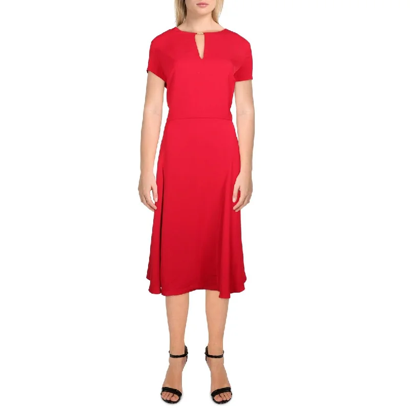 A-Line DressLauren Ralph Lauren Womens Georgette Short Sleeves Midi Dress