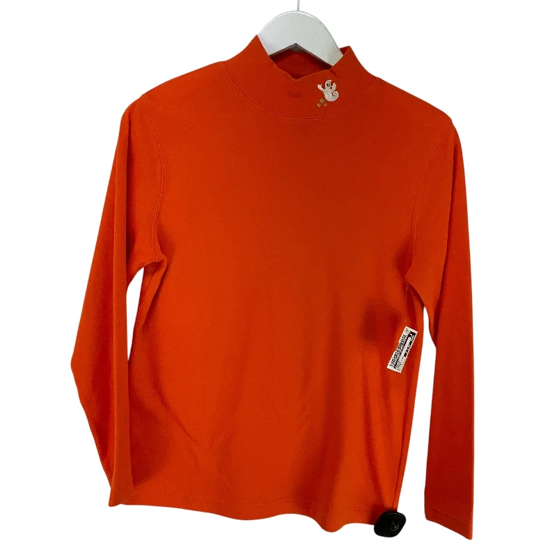 women's stylish topsTop Long Sleeve By Clothes Mentor In Orange, Size: S