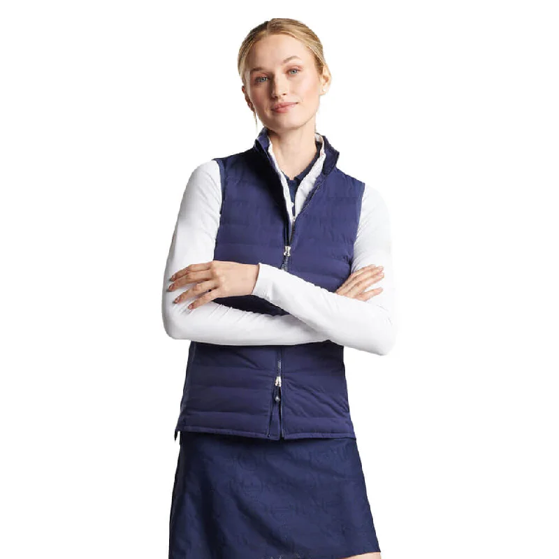 leather coats for womenPeter Millar Women's Fuse Hybrid Vest - Navy*