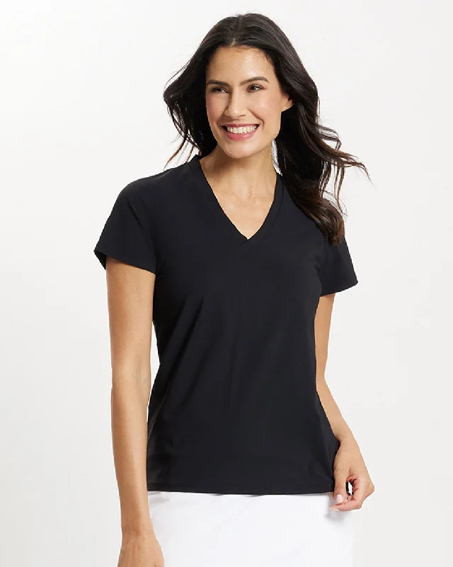 women's tops with bell sleevesBethany Tee - Lightweight Jude Cloth