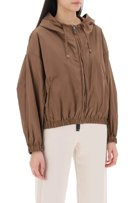 classic women's coatsMax Mara The Cube Technical Taffeta Hooded Jacket