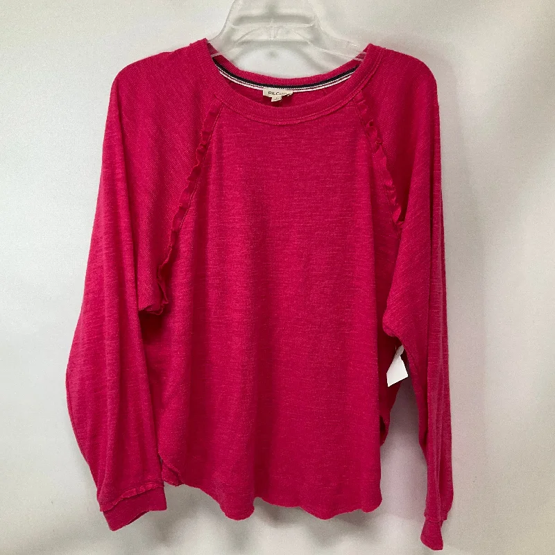 women's tops for those who love to experiment with fashionTop Long Sleeve By Pilcro In Pink, Size: S