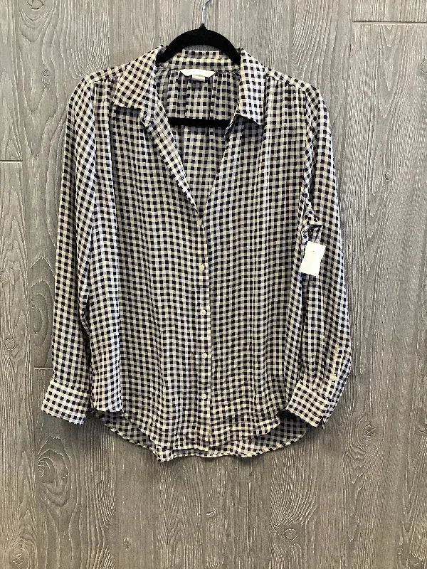 women's tops for fashion-forward individualsTop Long Sleeve By H&m In Plaid Pattern, Size: S