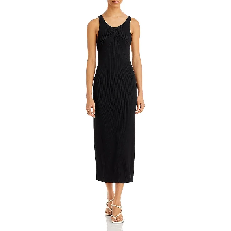 women's fashionable dressesRag & Bone Womens Asher Ribbed Knit Midi Sweaterdress