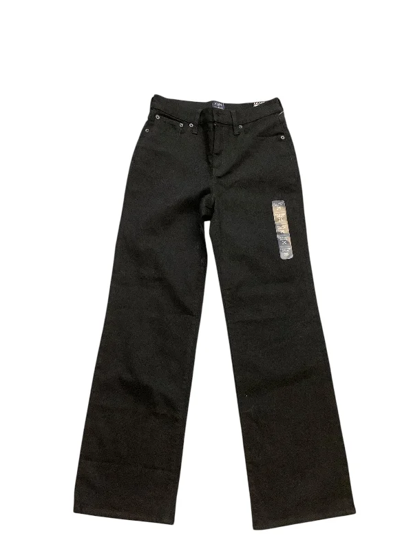 women's denim jeans with contrasting stitchingJeans Wide Leg By J. Crew In Black, Size: 4