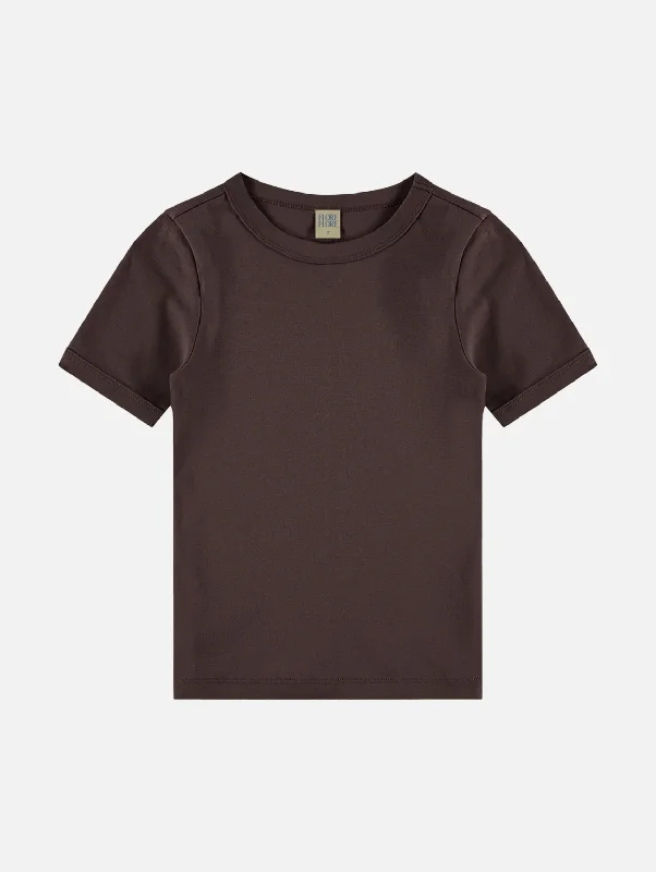 women's tops for those who want to wear pieces that are both comfortable and stylishCar Tee in Choco Plum