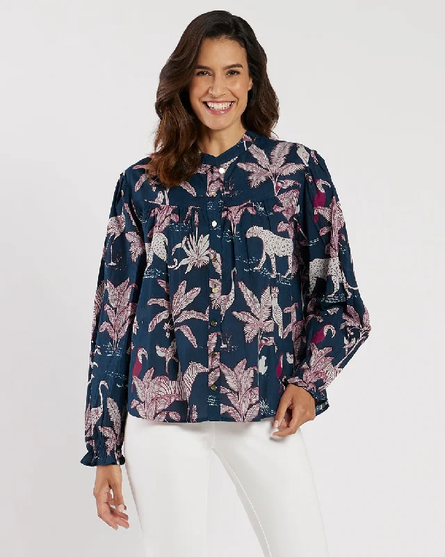 women's tops for those who want to stay warm and stylish during colder weatherLorraine Top - Cotton Voile