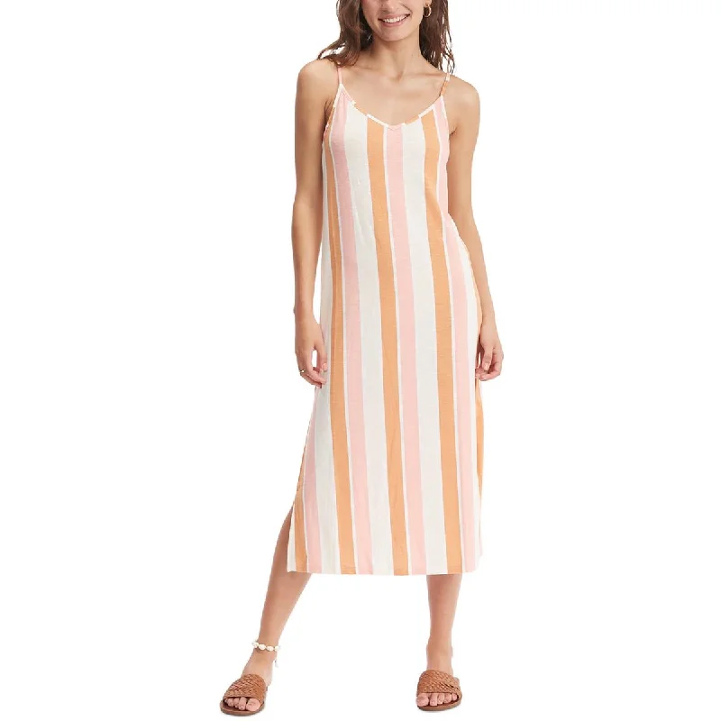 Organza DressRoxy Womens Juniors Striped Slub Midi Dress