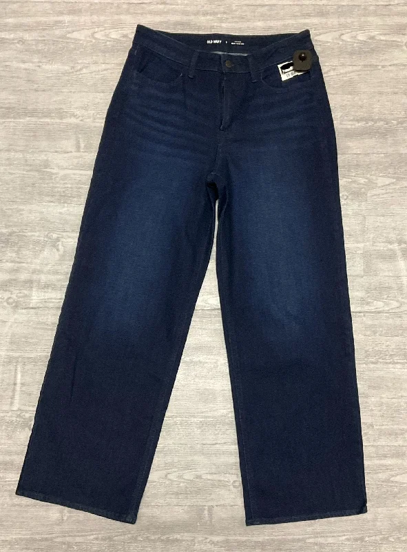 women's denim jeans for a glamorous eveningJeans Wide Leg By Old Navy In Blue Denim, Size: 8