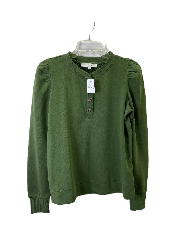 women's tops for those who want to add a personal touch to their wardrobe with unique and one-of-a-kind piecesTop Long Sleeve By Loft In Green, Size: S