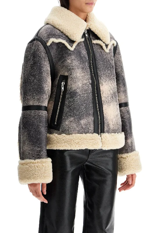 women's coats with pocketsStand Studio Lessie Faux Shearling Jacket