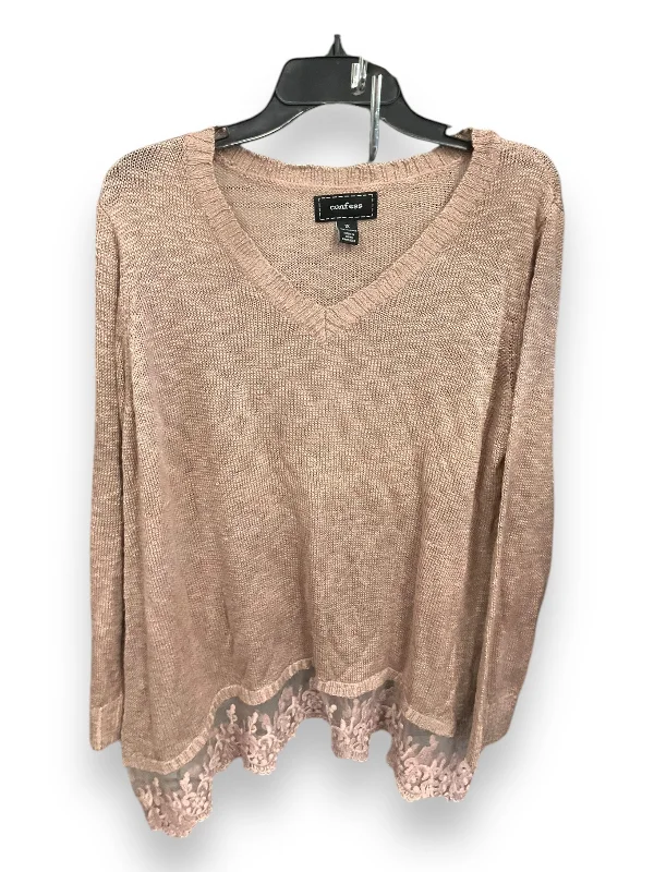 women's tops for date nightsTop Long Sleeve By Clothes Mentor In Mauve, Size: 1x