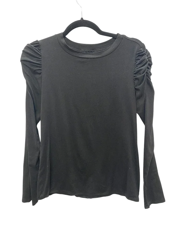 cropped women's topsTop Long Sleeve Basic By Clothes Mentor In Black, Size: S