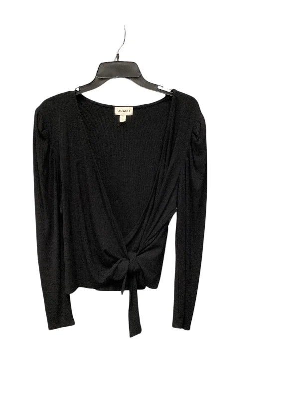 women's tops with sheer overlaysTop Long Sleeve By Clothes Mentor In Black, Size: 20