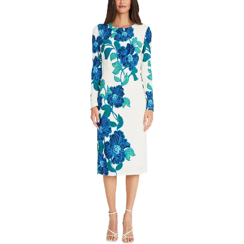 Bohemian DressMaggy London Womens Floral Print Long Sleeve Midi Dress