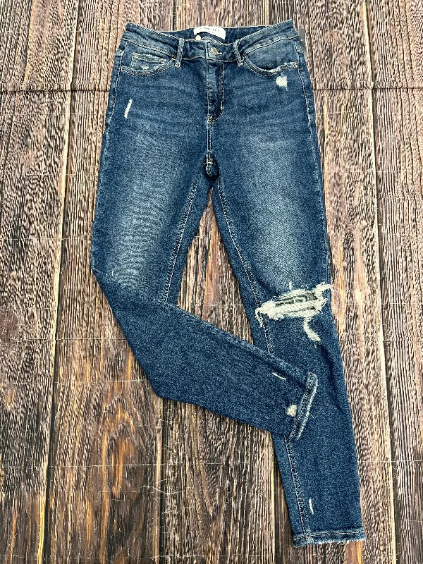 women's ankle-length denim jeansJeans Skinny By Vervet In Blue Denim, Size: 8