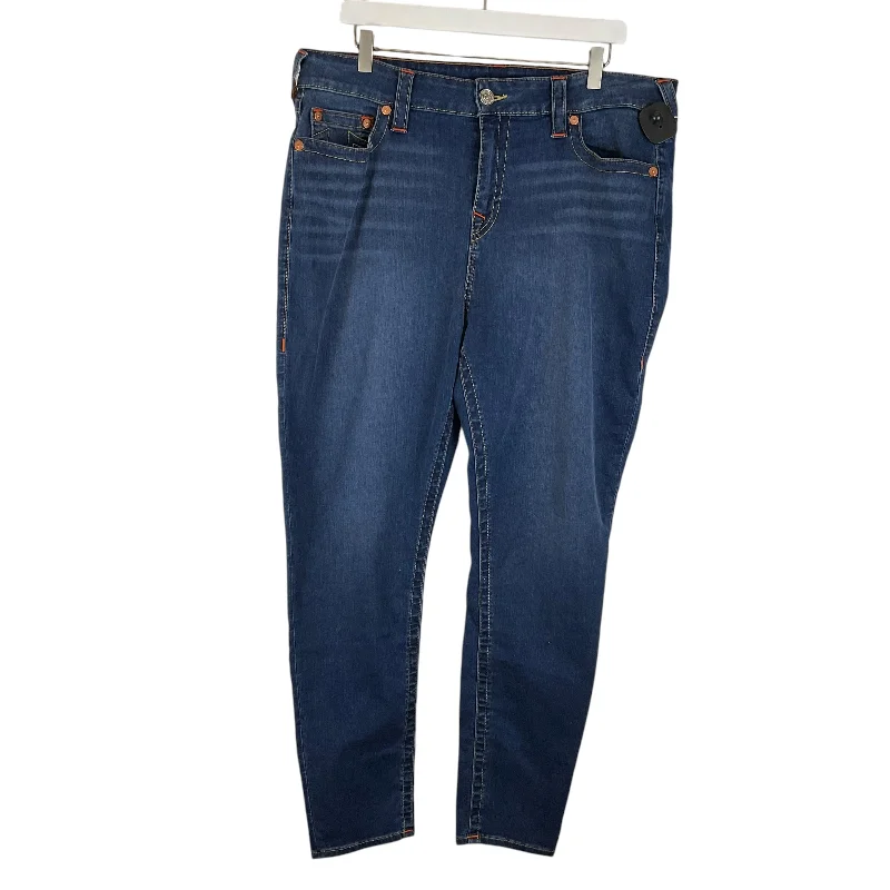 women's denim jeans for a cozy dayJeans Skinny By True Religion In Blue Denim, Size: 3x