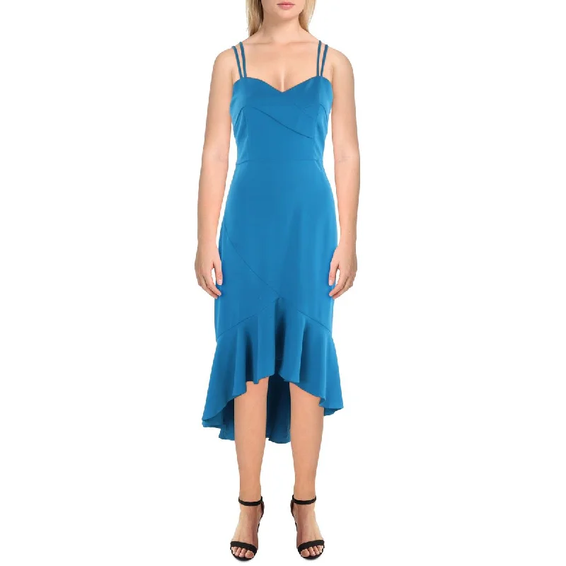 women's fair-trade dressesGracia Womens Mermaid Hem Spaghetti Straps Midi Dress