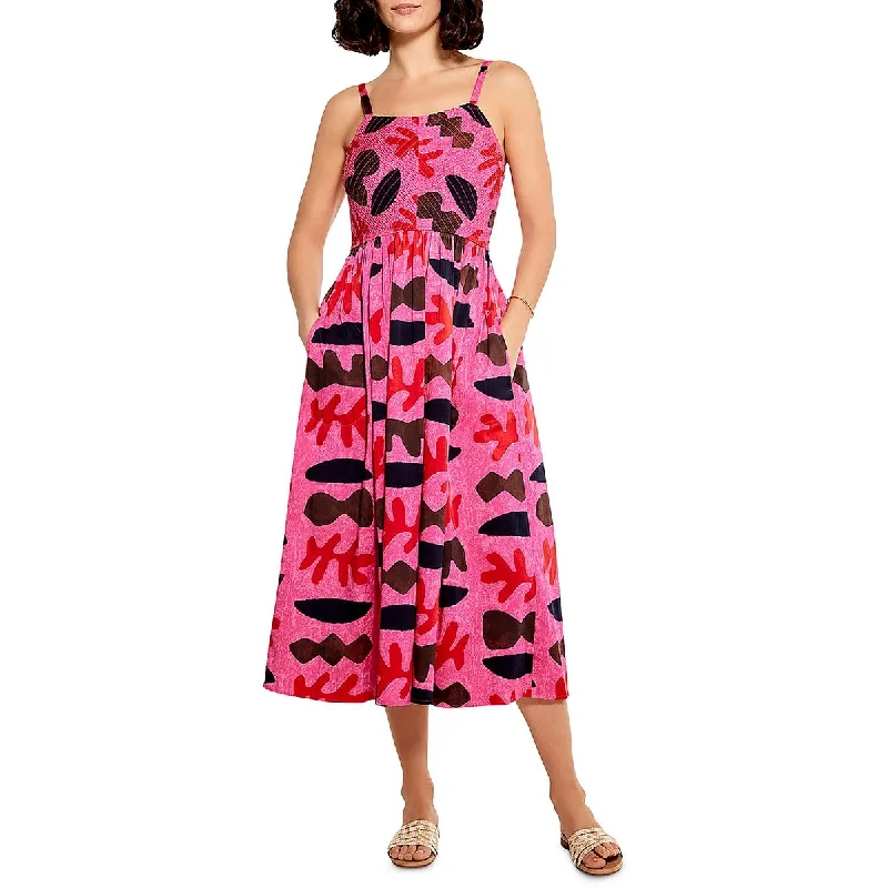 Knit DressNic + Zoe Womens Printed Midi Sundress