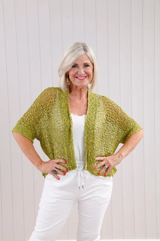 women's tops for those who want to create outfits that reflect their personal style and sense of fashionPippa Popcorn Cardigan Pistachio