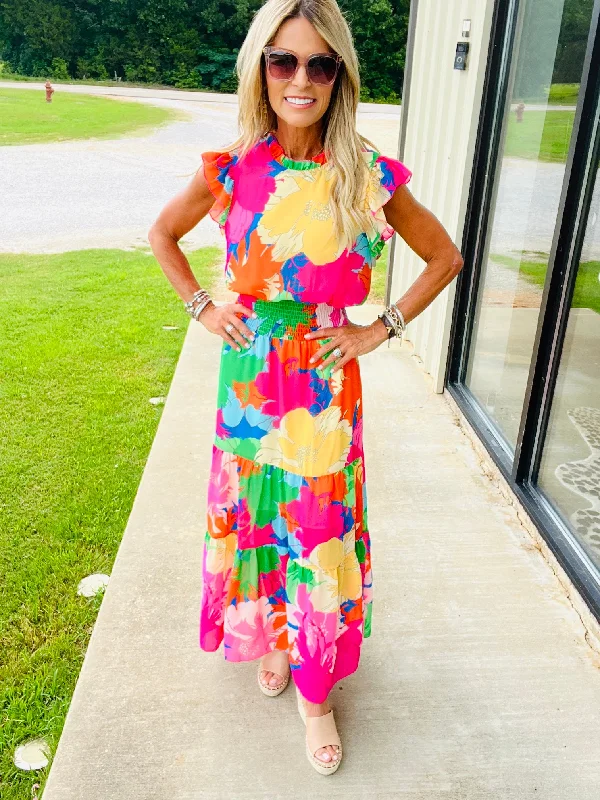 Pastel DressGO TROPICAL MAXI DRESS