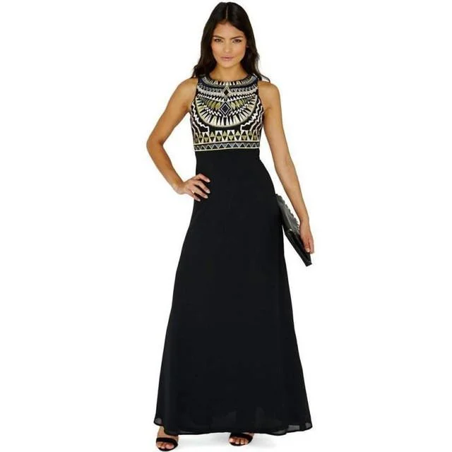 Glamour DressSleeveless Evening Maxi Dress