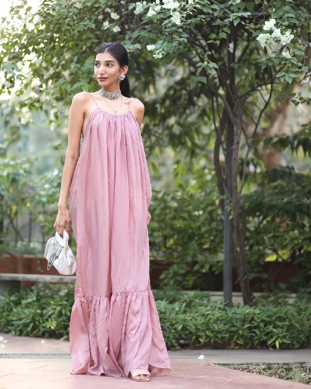 Bohemian DressSILK BACK-LESS MAXI DRESS