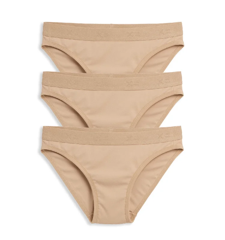 Sheer Female SwimwearTucking Bikini 3-Pack - X= Chai