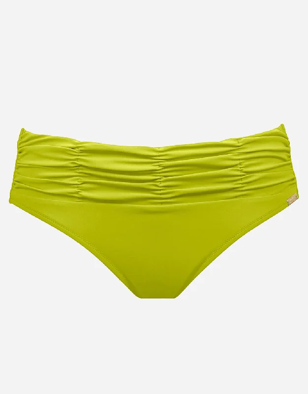 Vibrant Female SwimwearElements Ruched Bikini Pant - Kiwi Green