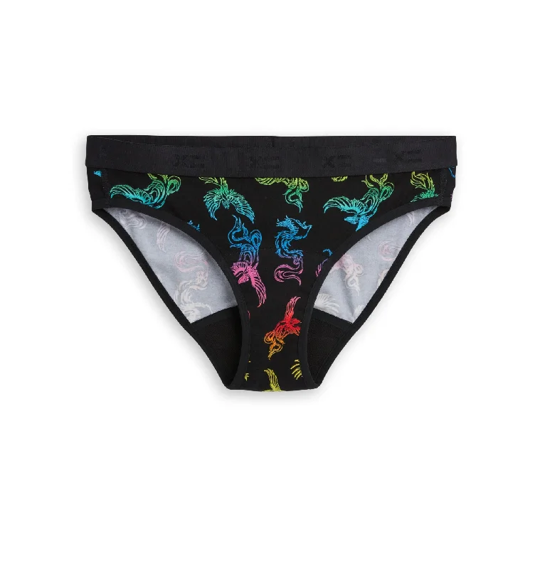 Chlorine-Resistant Female SwimwearFirst Line Period Bikini - Rainbow Phoenix