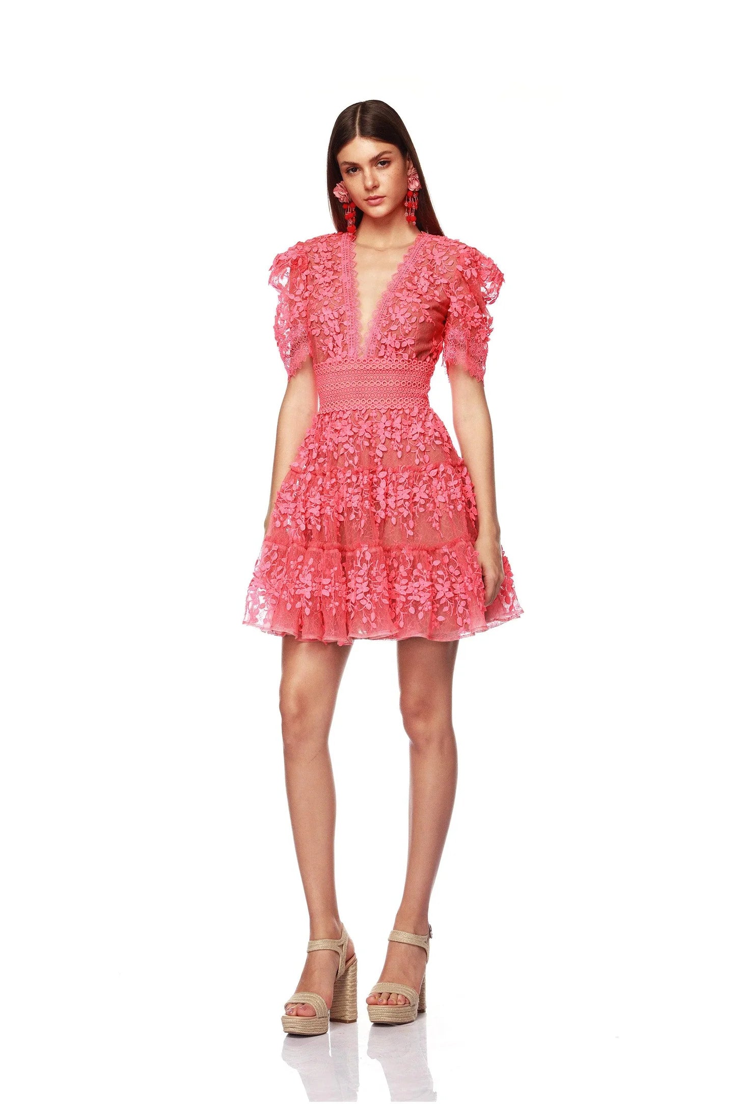 women's limited-edition dressesMegan Mini Dress - Coral