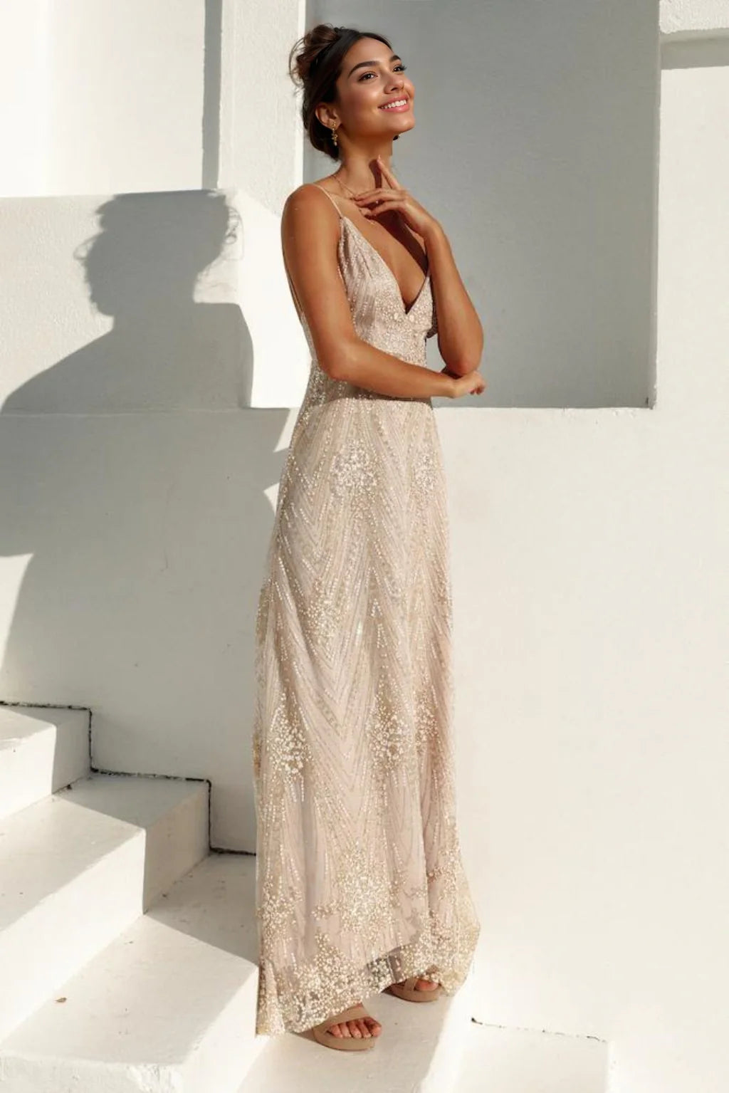 Evening DressIt Will Be Maxi Dress Champagne