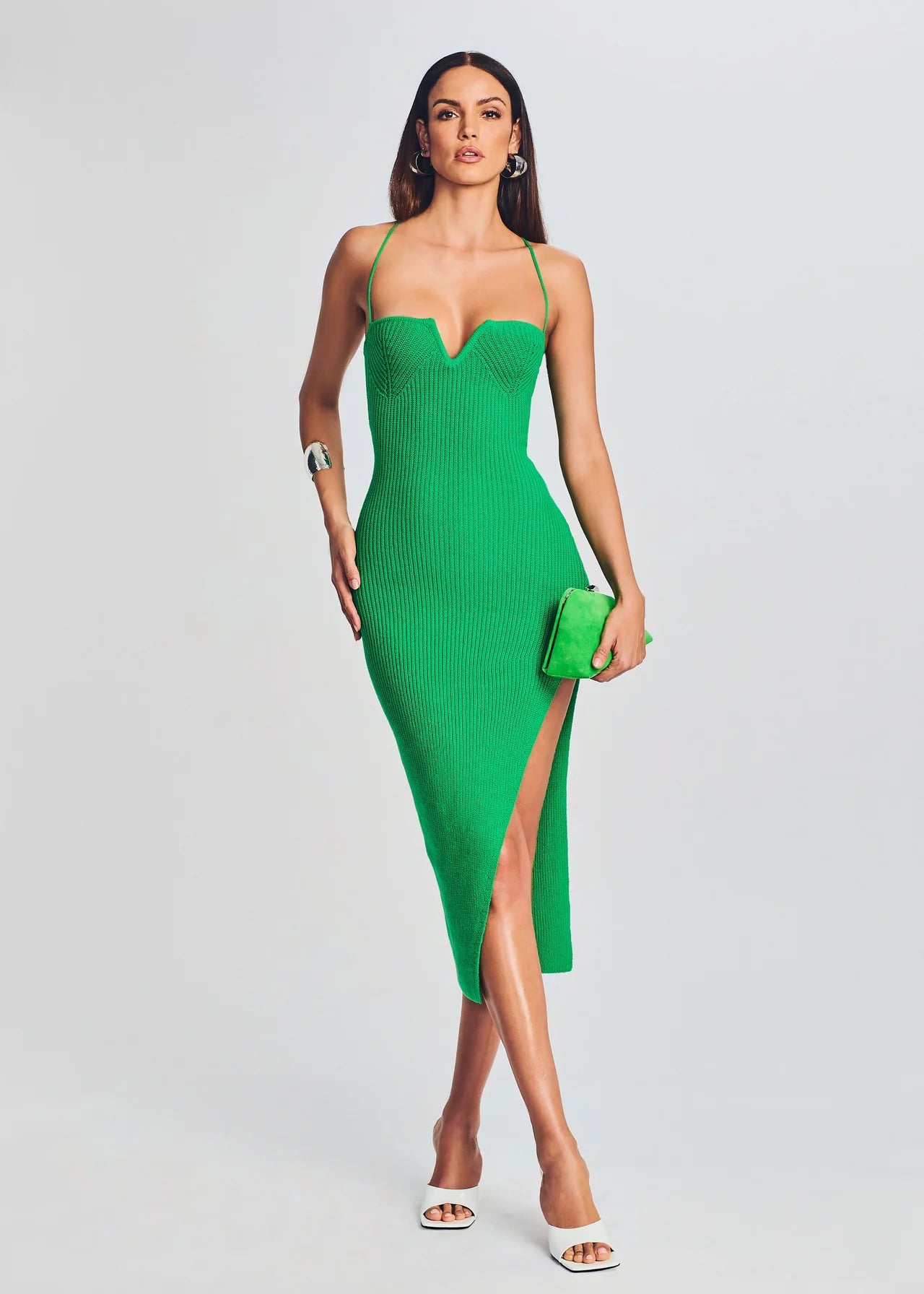 Skater DressDominique Knit Midi Dress - Kelly Green