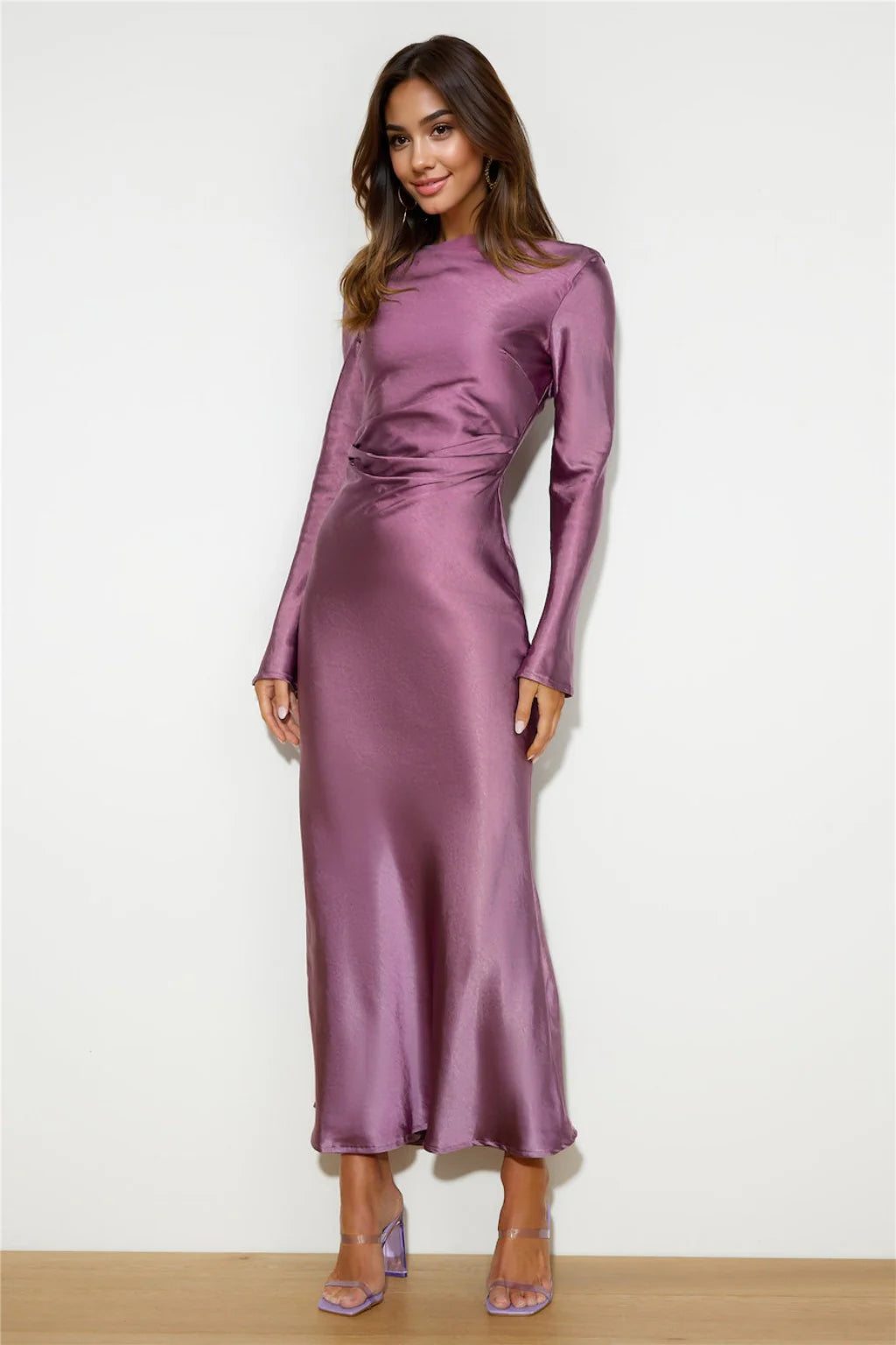 Sheath DressClassy Vibe Maxi Dress Grape