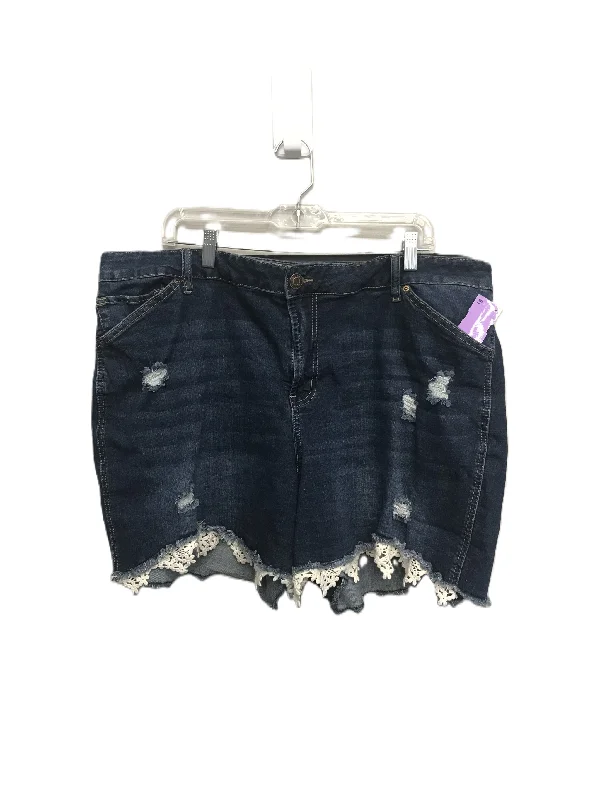 women's denim shortsBlue Denim Shorts By Maurices, Size: 22