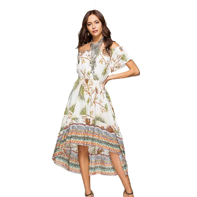 women's mother of the bride dressesBoho Style Maxi Dress