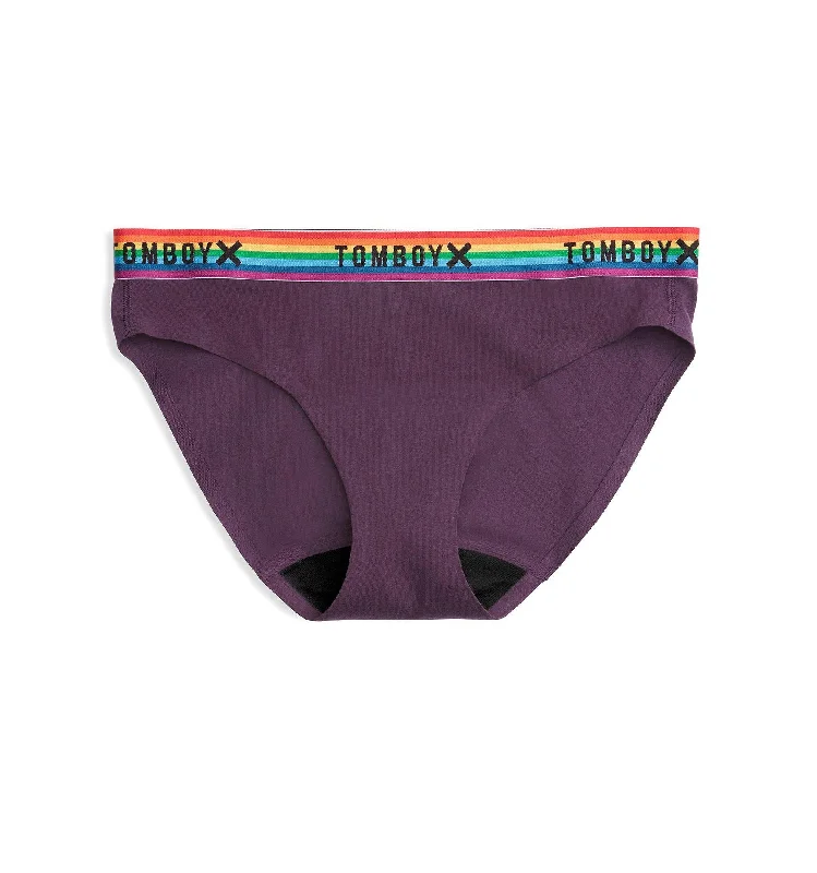 Metallic Female SwimwearFirst Line Leakproof Bikini - Plum Rainbow