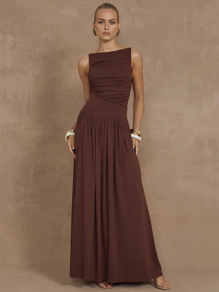 women's metallic dressesSizana - Elegant maxi dress